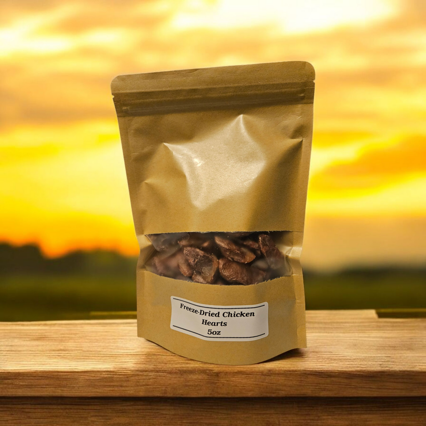 Freeze-Dried Chicken Hearts