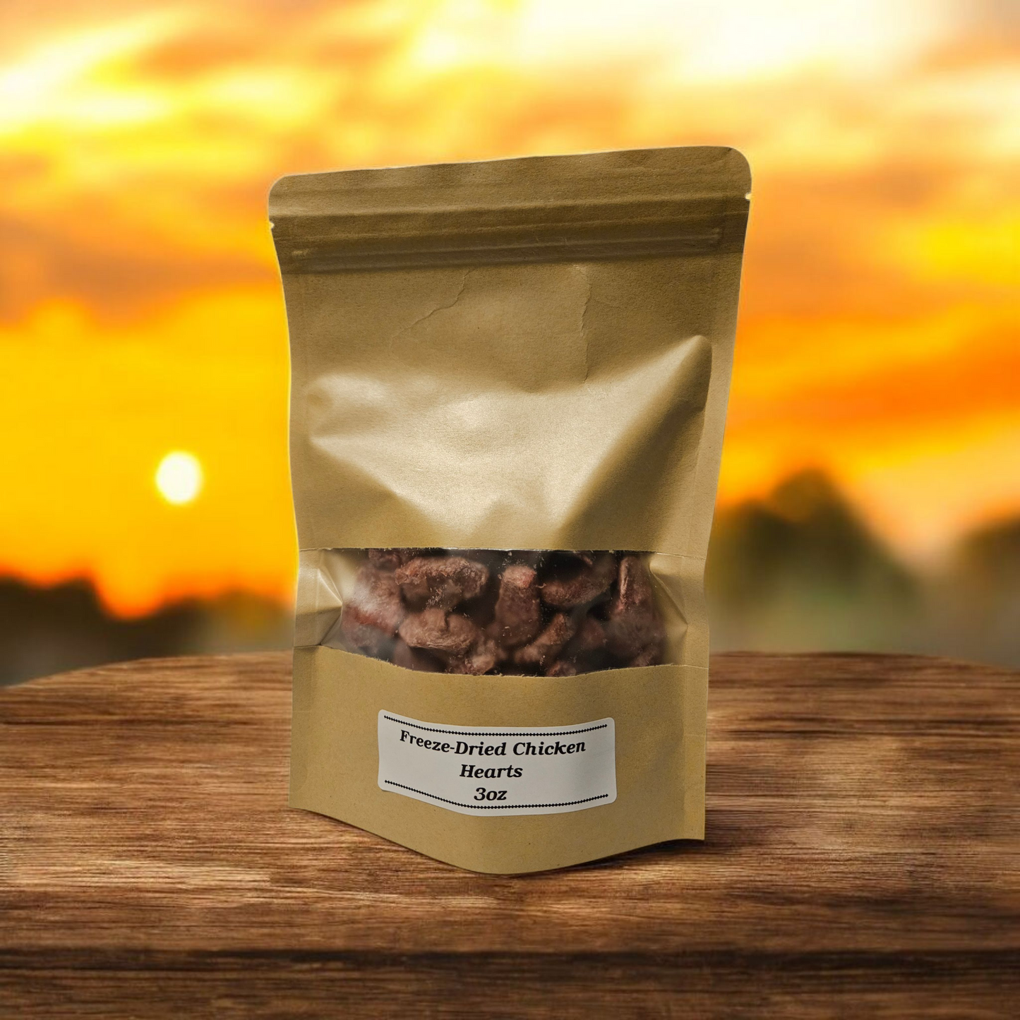 Freeze-Dried Chicken Hearts